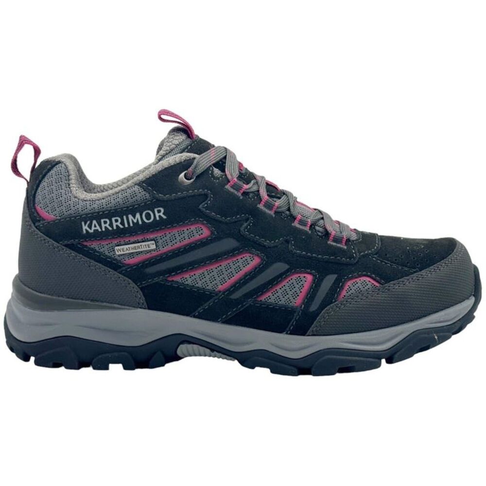 Karrimor Womens/Ladies Mount Waterproof Walking Shoes / Black/Pink